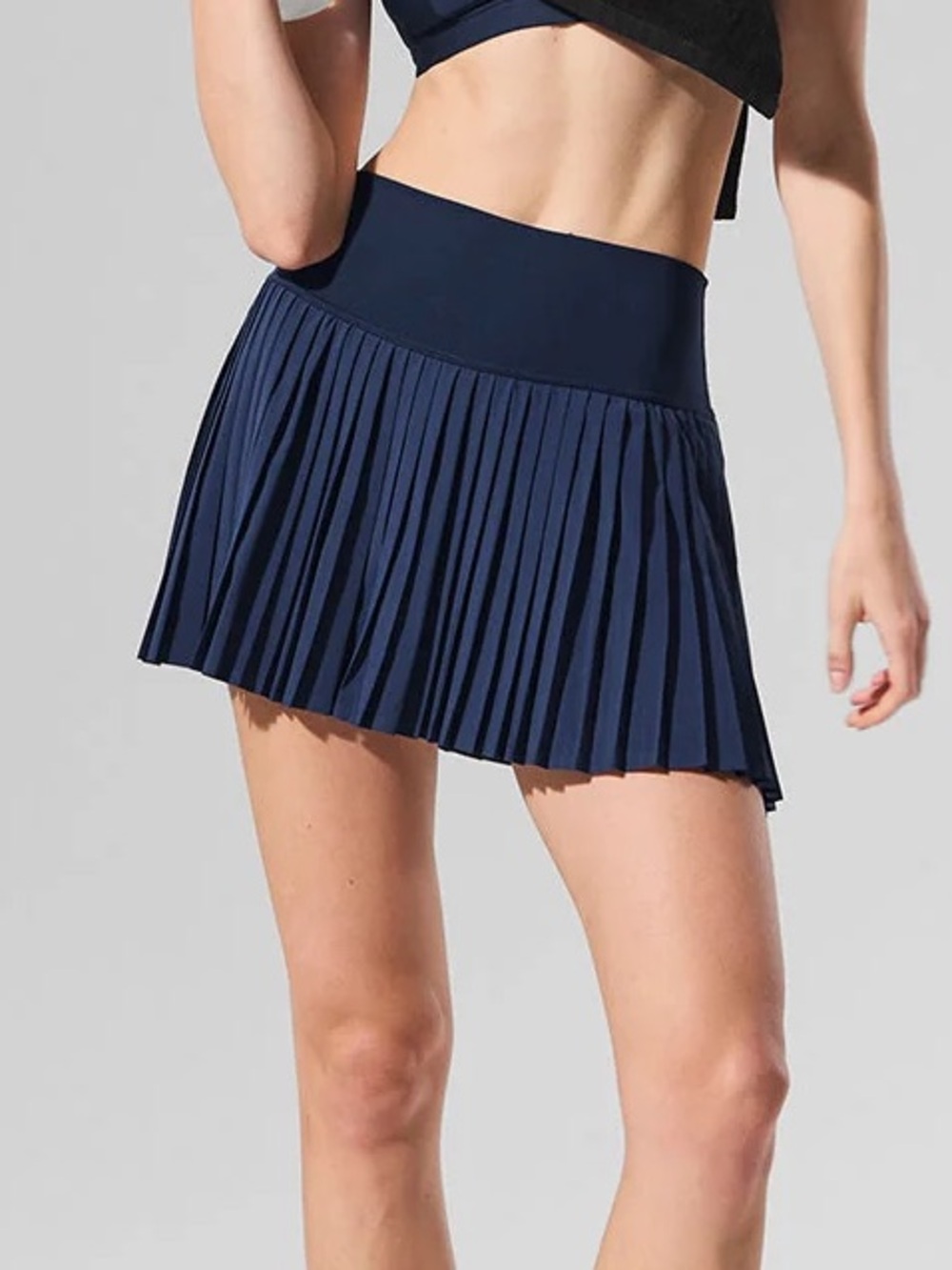 ALO YOGA - ALO GRAND SLAM TENNIS SKIRT - NAVY - MEDIUM